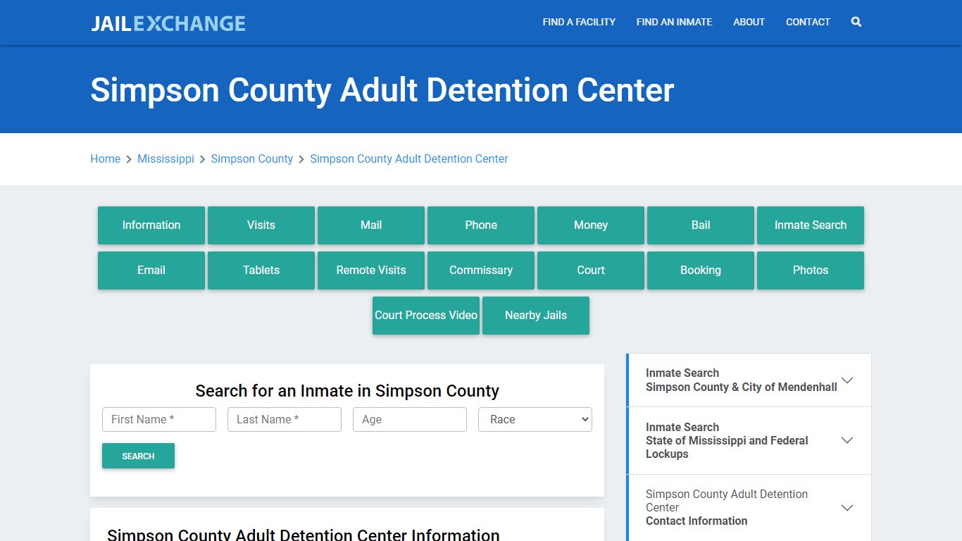 Simpson County Adult Detention Center - Jail Exchange